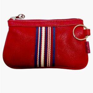 Bungalow 360 Original Vegan Leather Striped Mini-Pouch NWT